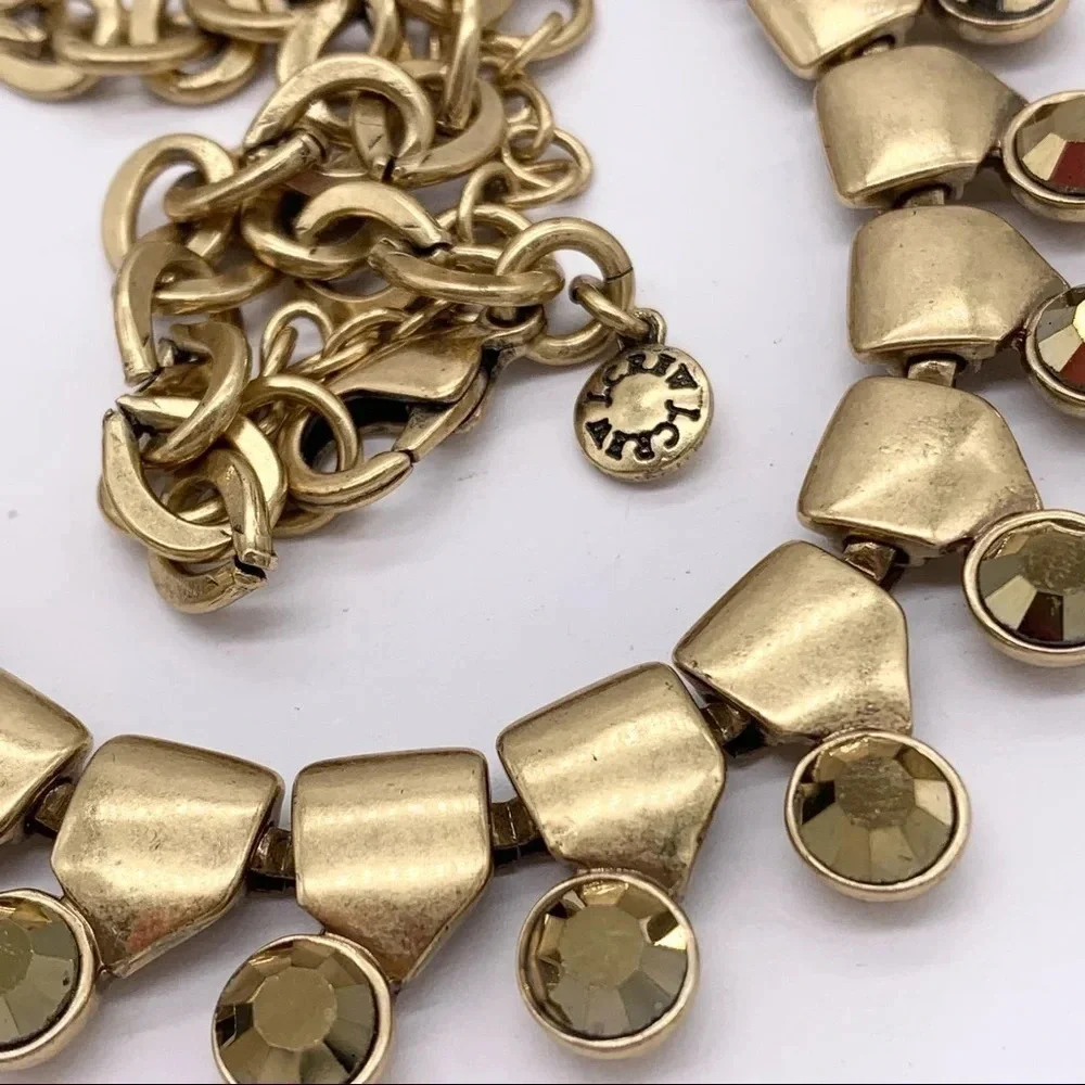 J. Crew Gold Crystal Collar Necklace - Picture 3 of 3